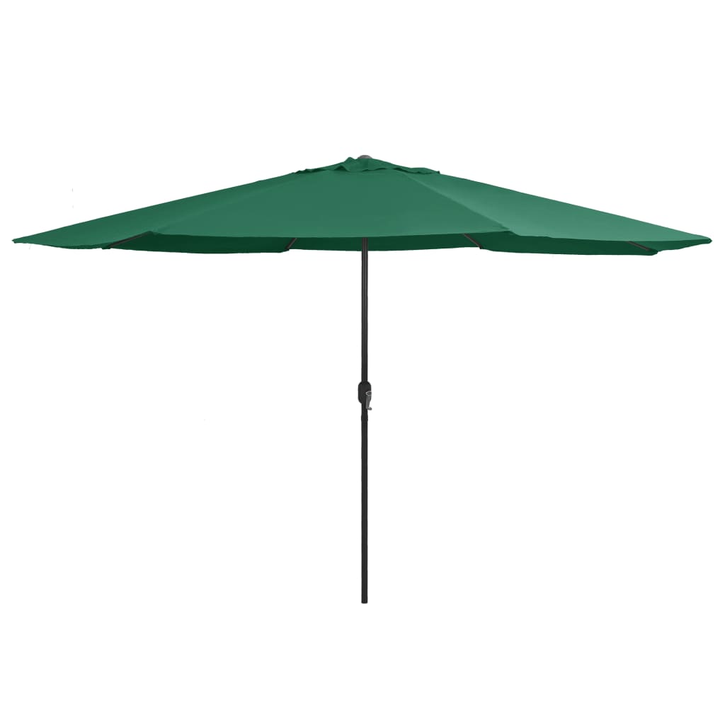 vidaXL Garden Parasol with Metal Pole 153.5" Green