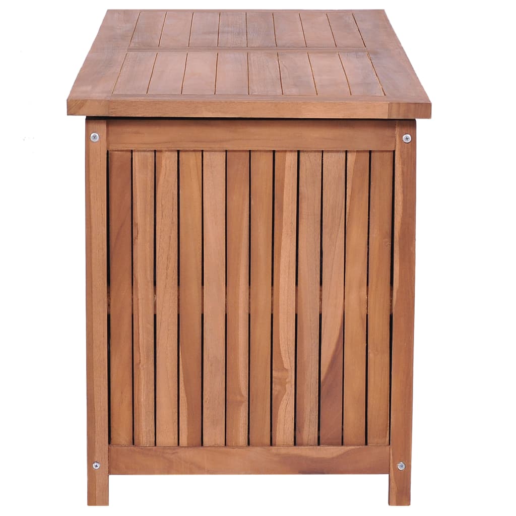 vidaXL Patio Storage Box 47.2"x19.7"x22.8" Solid Wood Teak