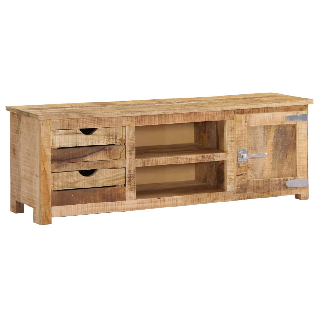 vidaXL TV Stand 47.2"x11.8"x15.7" Solid Wood Mango