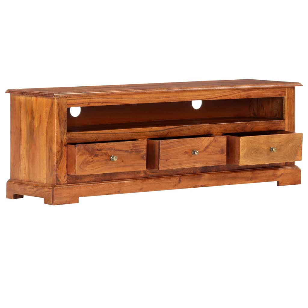 vidaXL TV Stand 47.2"x11.8"x15.7" Solid Wood Acacia