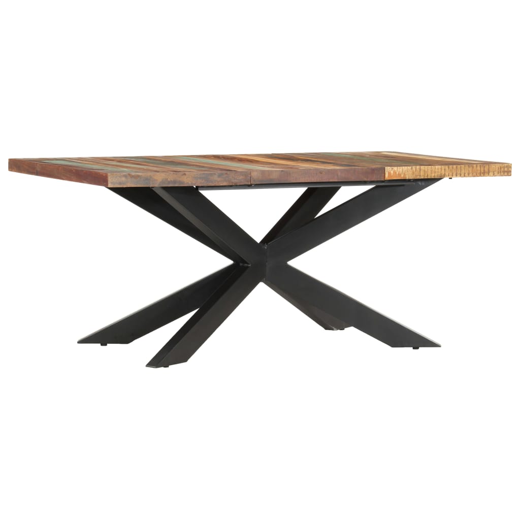 vidaXL Dining Table 70.9"x35.4"x29.9" Solid Reclaimed Wood