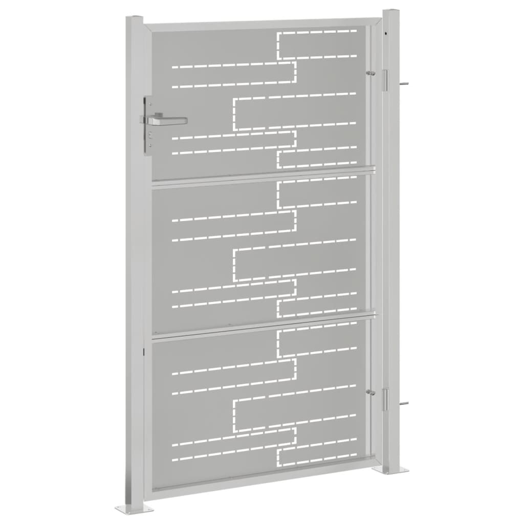 vidaXL Garden Gate 39.4"x49.2" Stainless Steel