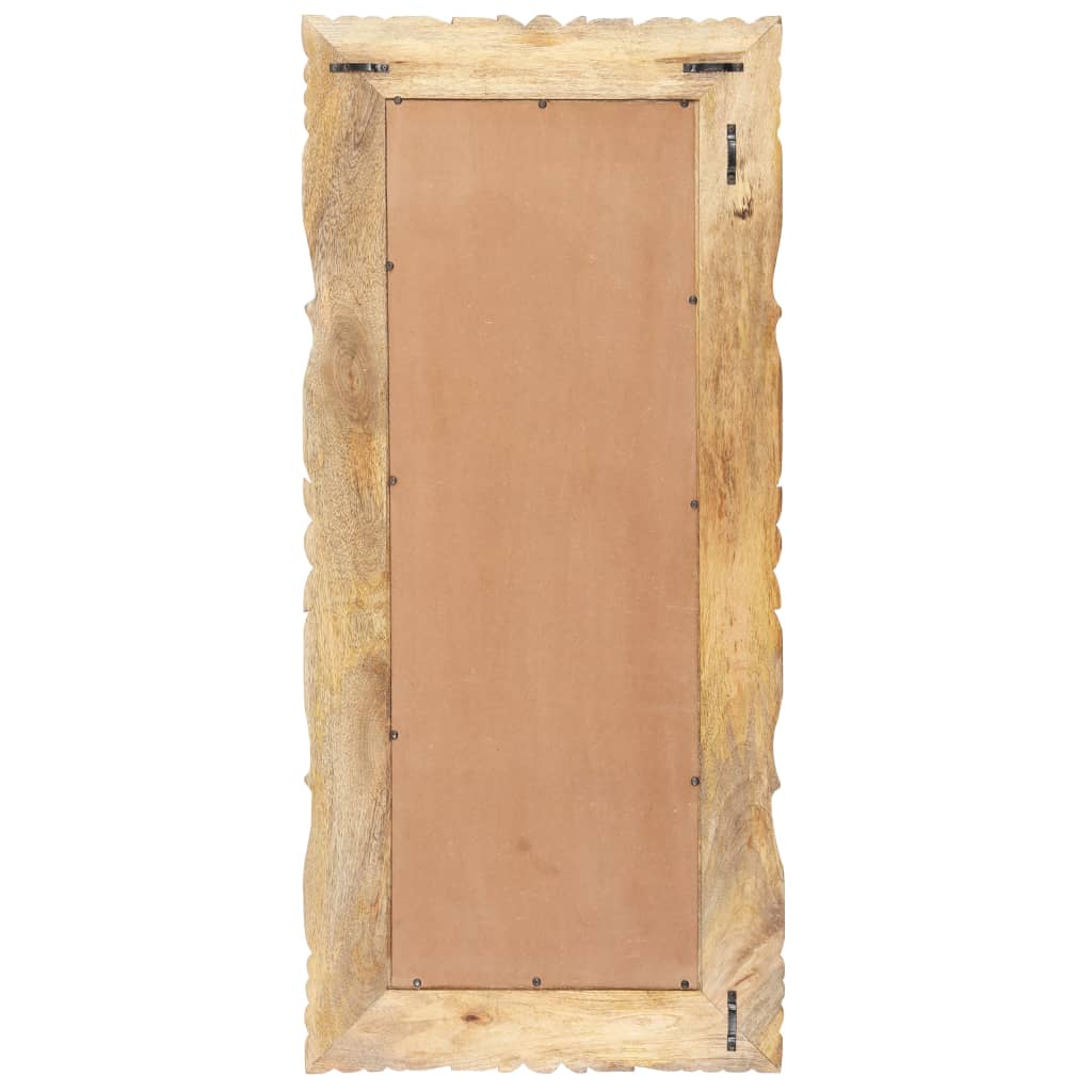 vidaXL Mirror 43.3"x19.7" Solid Mango Wood