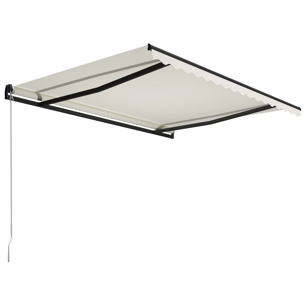 vidaXL Manual Retractable Awning 157.5"x118.1" Cream