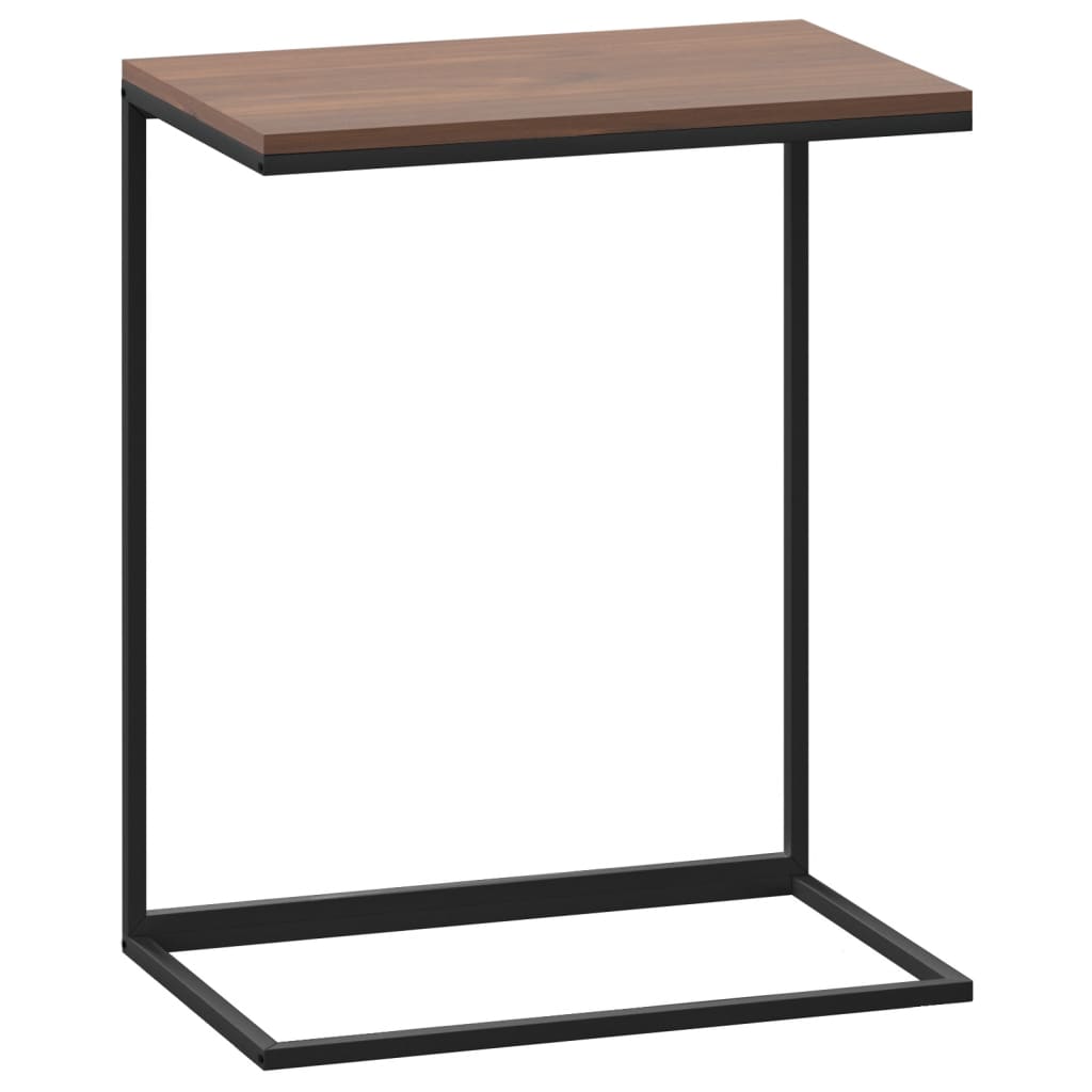 vidaXL Side Table Black 21.7"x13.8"x26" Engineered Wood