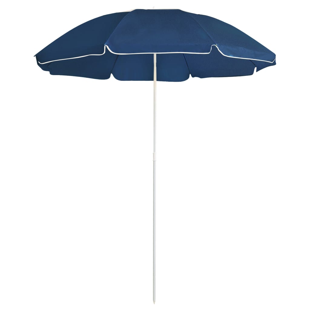 vidaXL Garden Parasol with Steel Pole Blue 70.9"