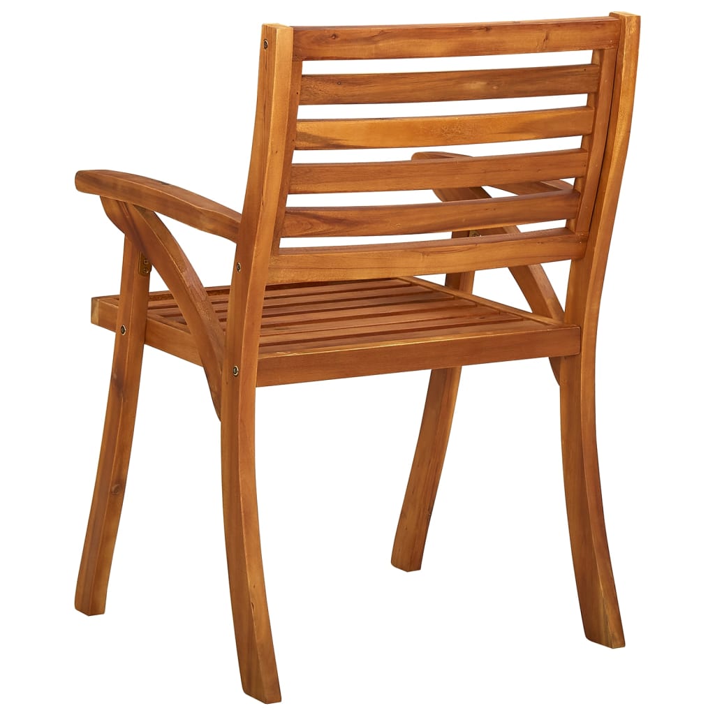 vidaXL Patio Chairs 8 pcs Solid Acacia Wood