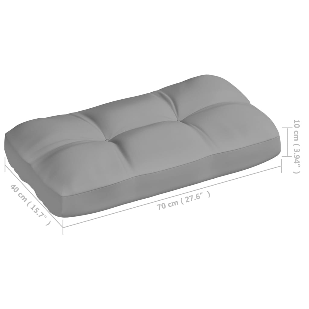 vidaXL Pallet Sofa Cushions 7 pcs Gray