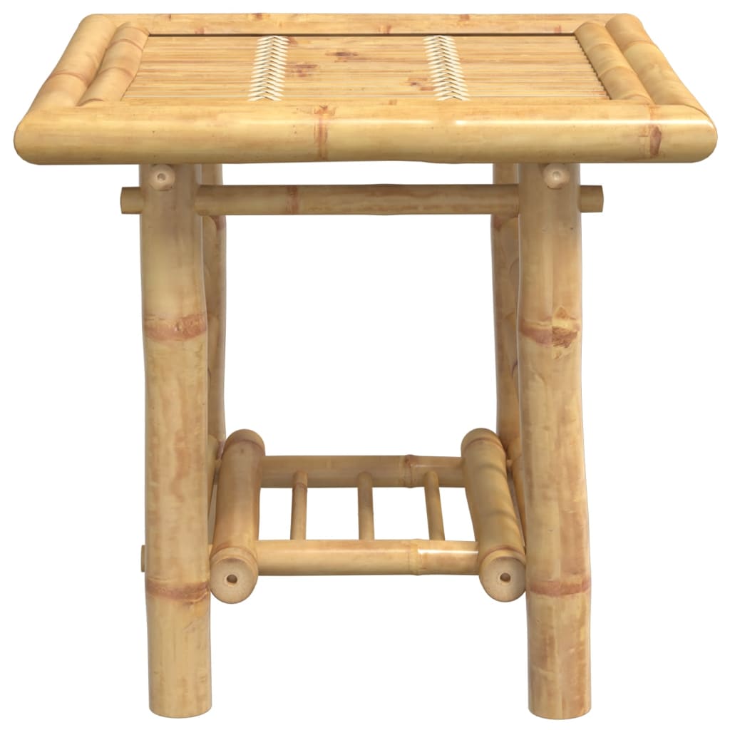 vidaXL Side Table 17.7"x17.7"x17.7" Bamboo