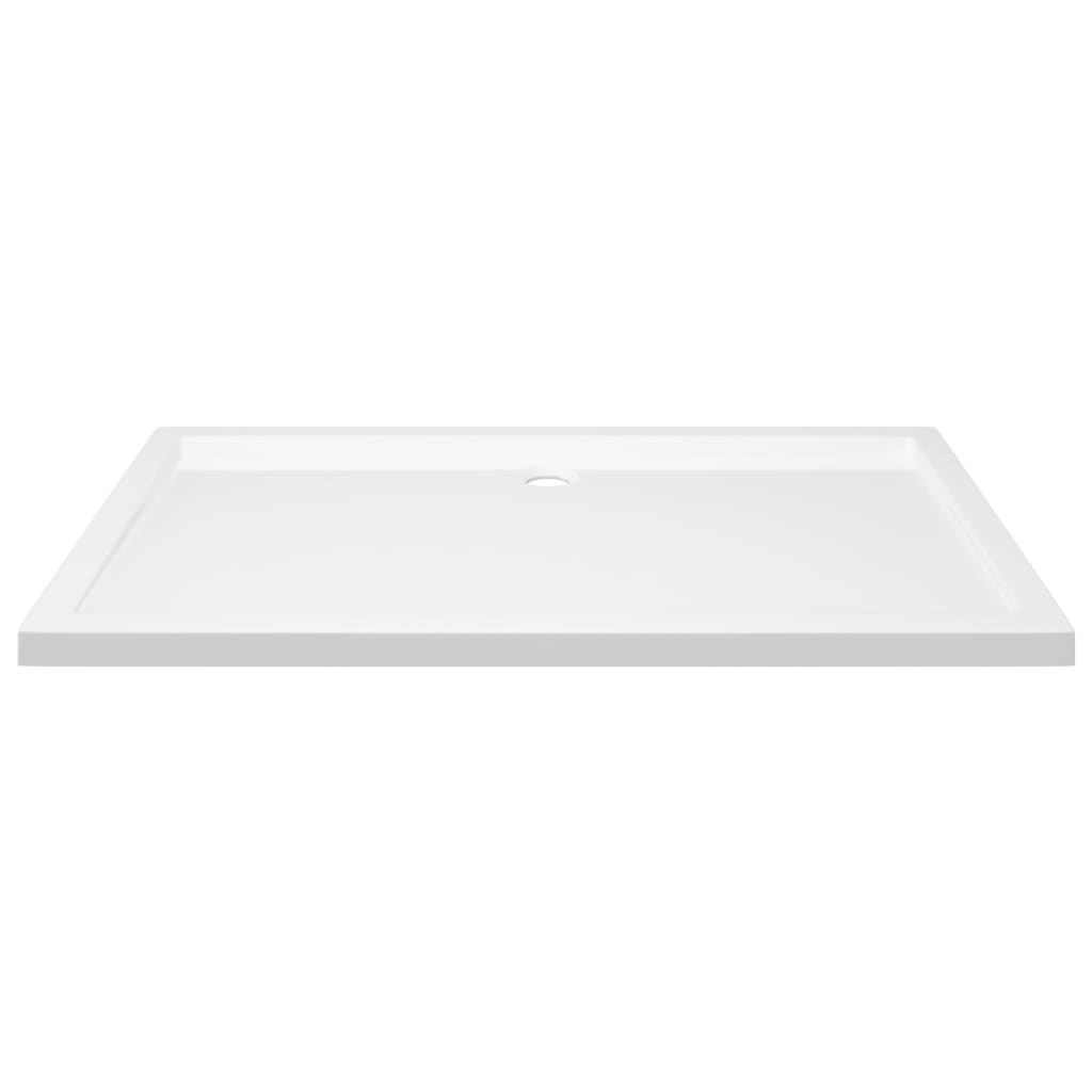 vidaXL Rectangular ABS Shower Base Tray White 27.6"x47.2"