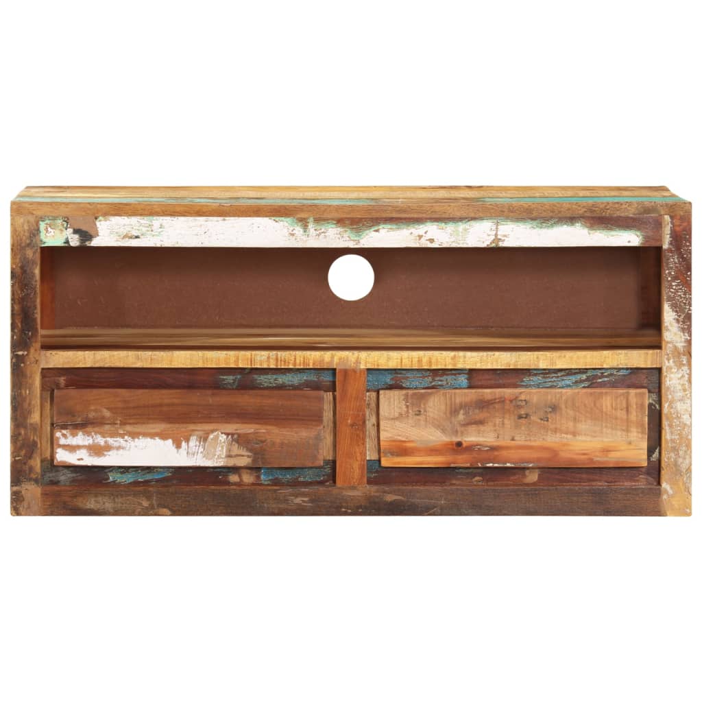 vidaXL TV Stand 34.6"x11.8"x15.7" Solid Wood Reclaimed