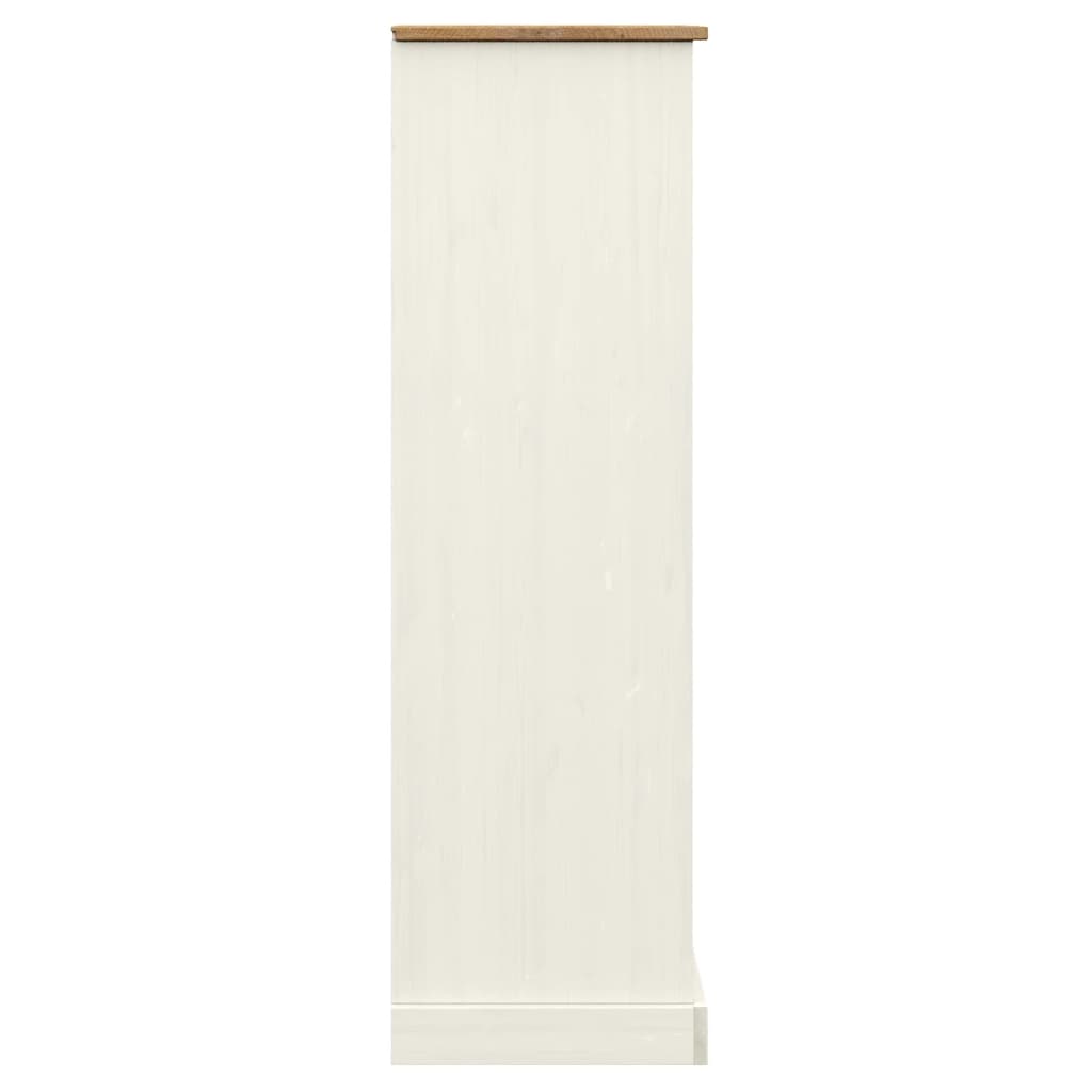 vidaXL Bookcase VIGO White 35.4"x13.8"x45.1" Solid Wood Pine