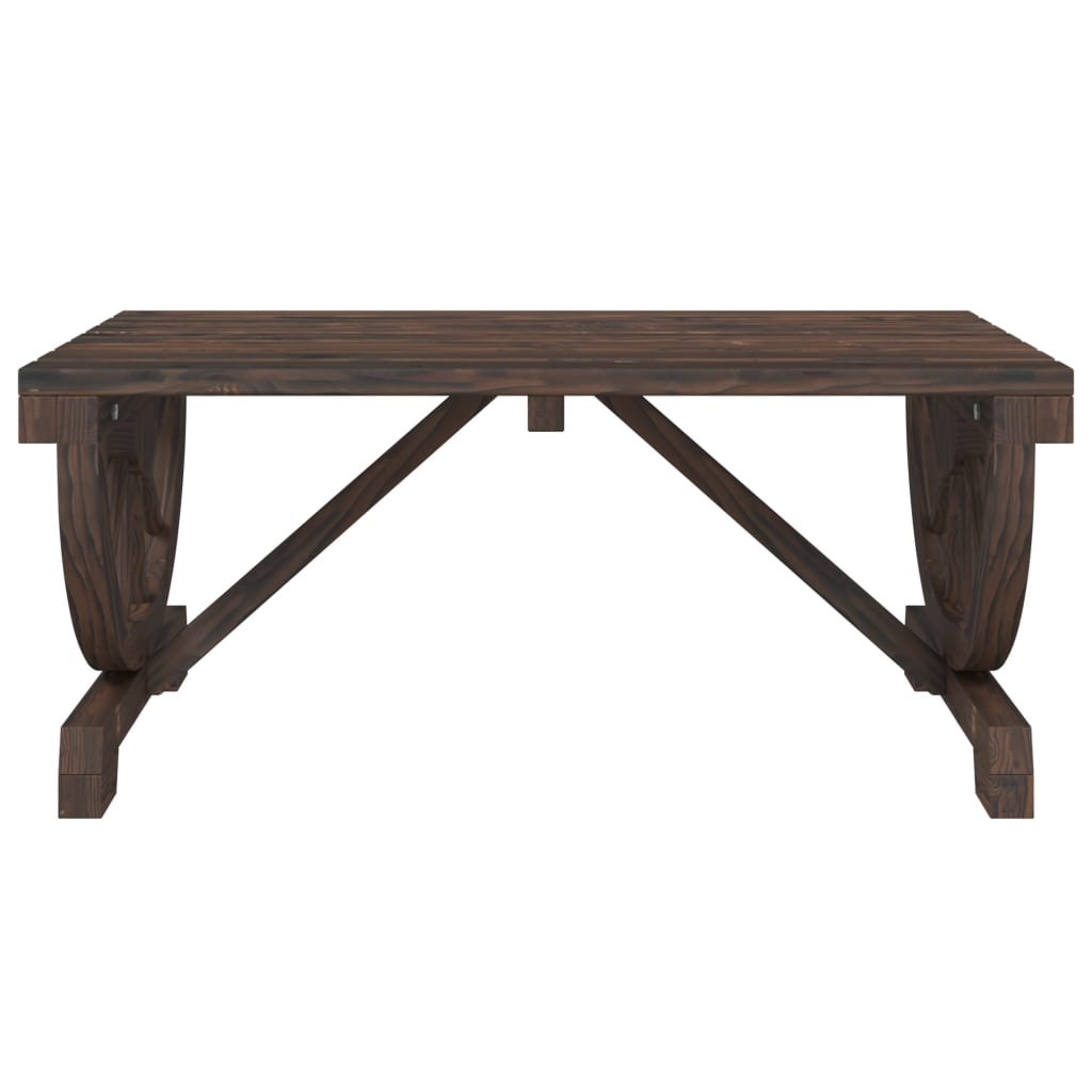 vidaXL Patio Coffee Table 35.4"x19.7"x15.7" Solid Wood Fir