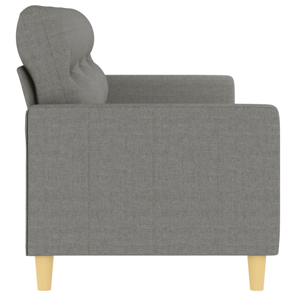 vidaXL 3-Seater Sofa Dark Gray 82.7" Fabric