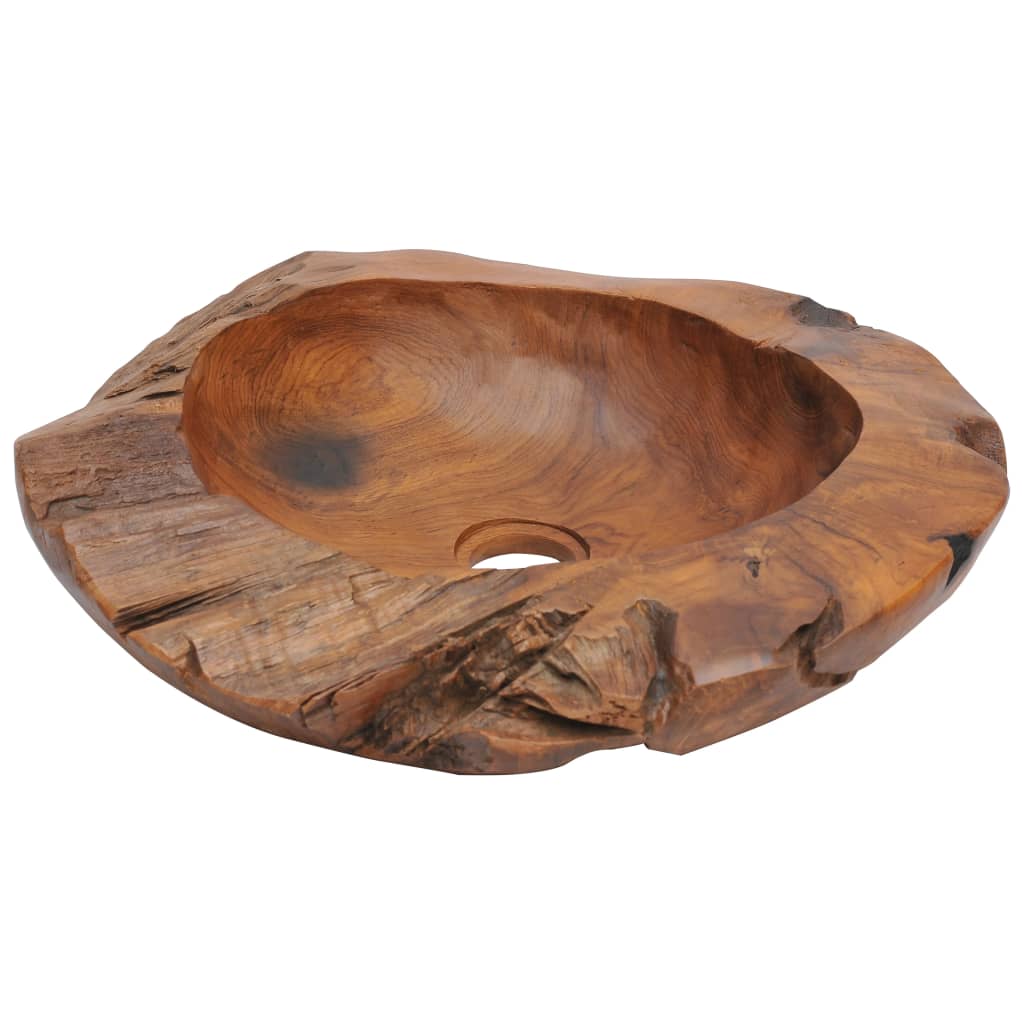 vidaXL Basin Solid Teak 17.7"