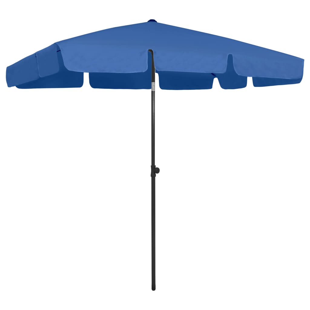 vidaXL Beach Parasol Azure Blue 78.7"x49.2"