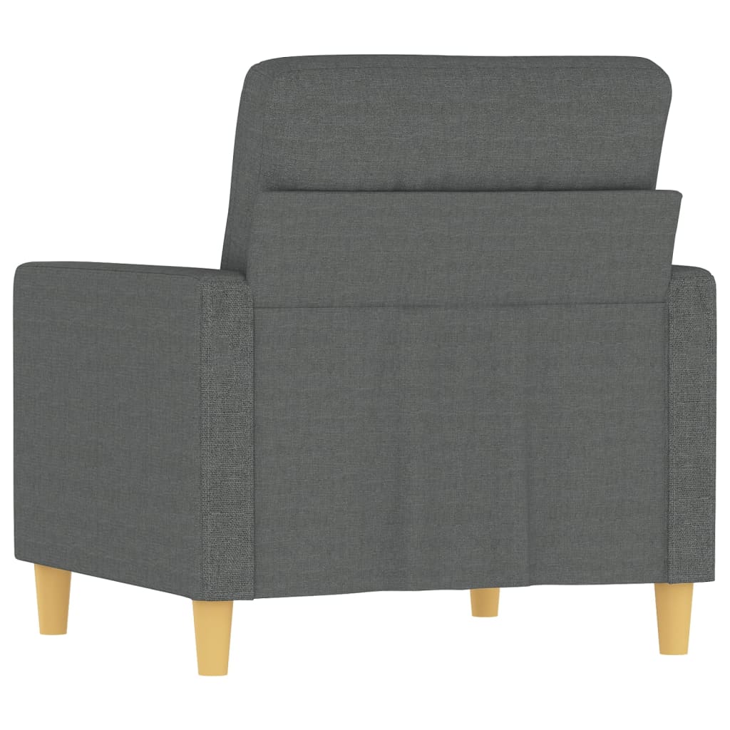 vidaXL Sofa Chair Dark Gray 23.6" Fabric