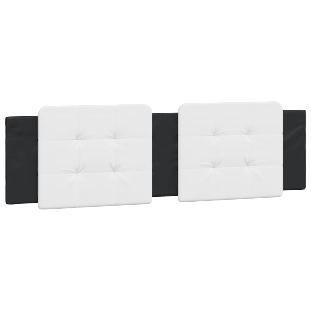 vidaXL Headboard Cushion White and Black 72" Faux Leather