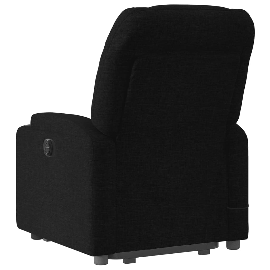 vidaXL Electric Stand up Massage Recliner Chair Black Fabric