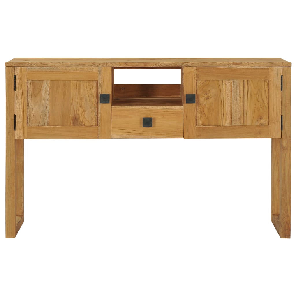 vidaXL Console Table 47.2"x12.6"x29.5" Solid Teak Wood