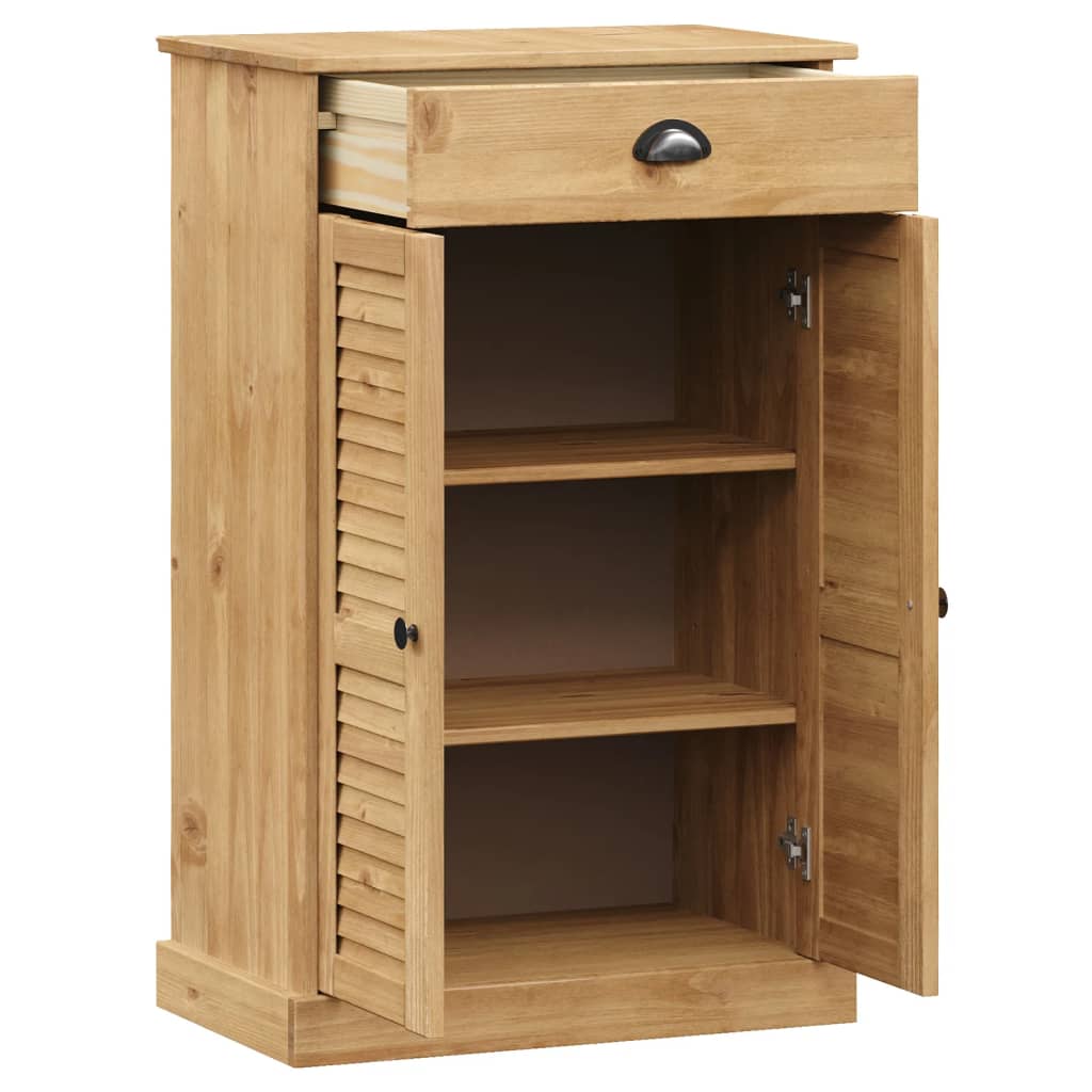 vidaXL Shoe Cabinet VIGO 23.6"x13.8"x37.8" Solid Wood Pine