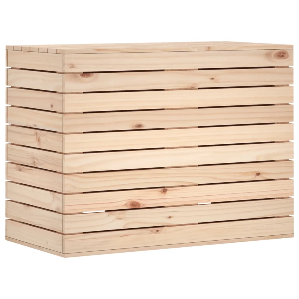 vidaXL Laundry Basket 34.8"x17.3"x26" Solid Wood Pine