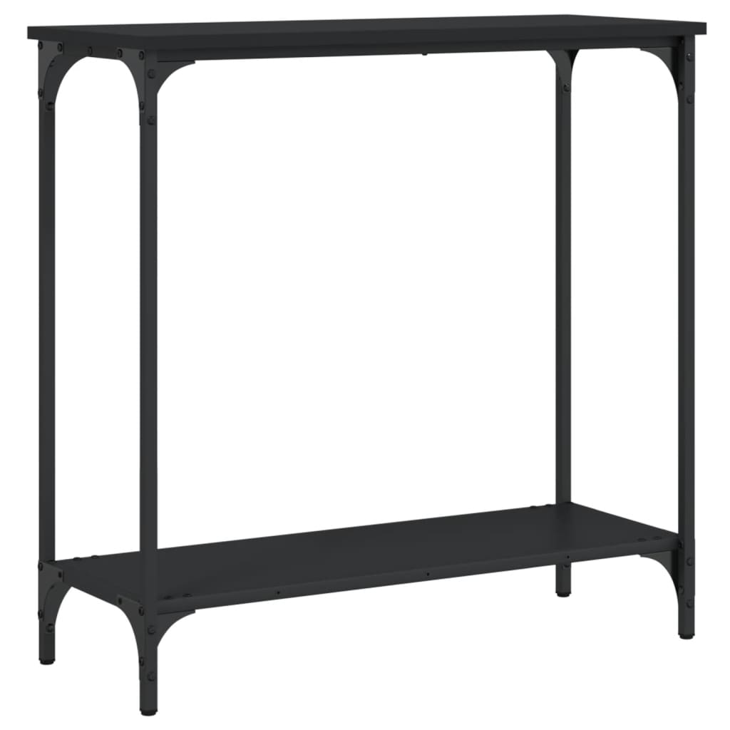 vidaXL Console Table Black 29.5"x12"x29.5" Engineered Wood