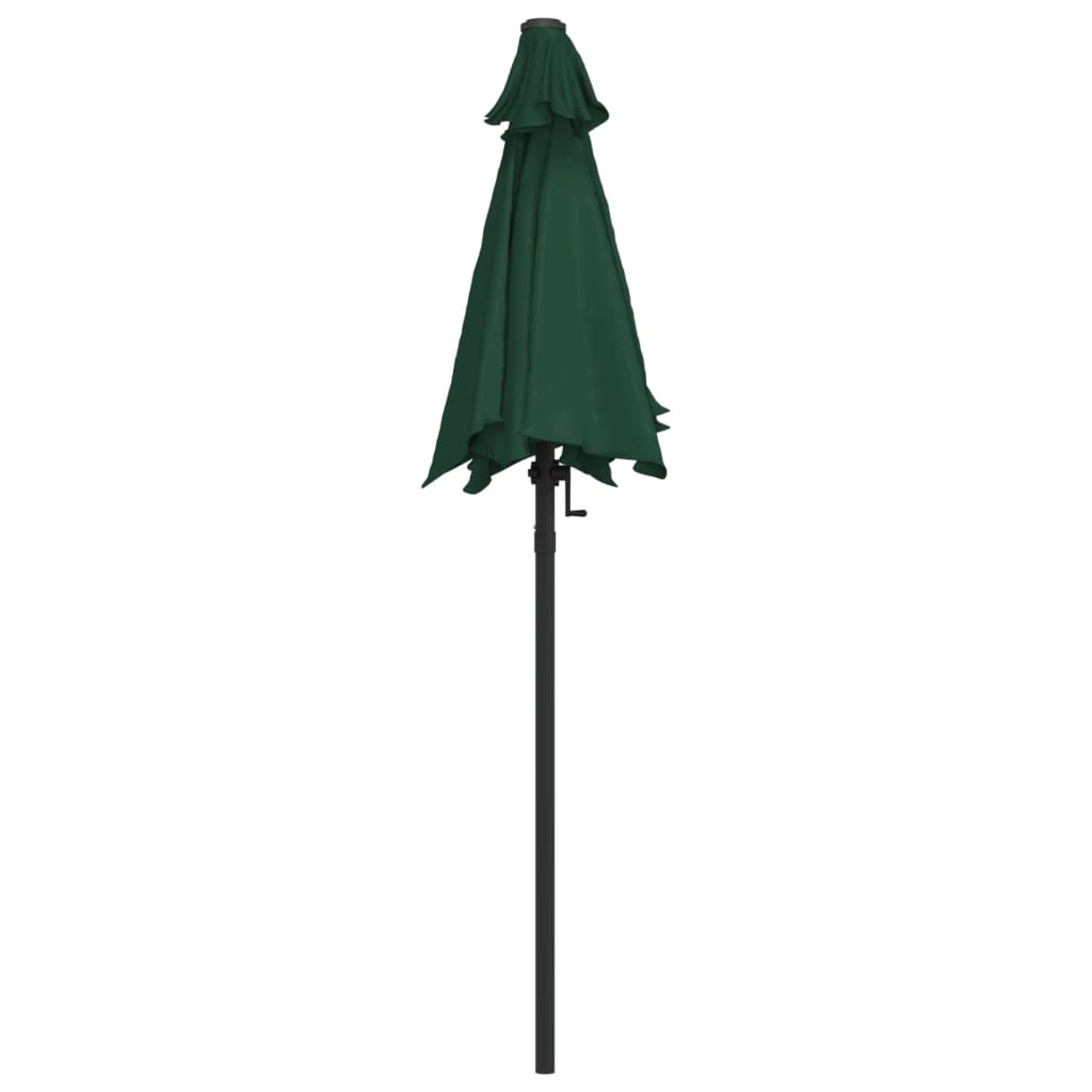 vidaXL Garden Parasol Green 78.7"x83.1" Aluminum