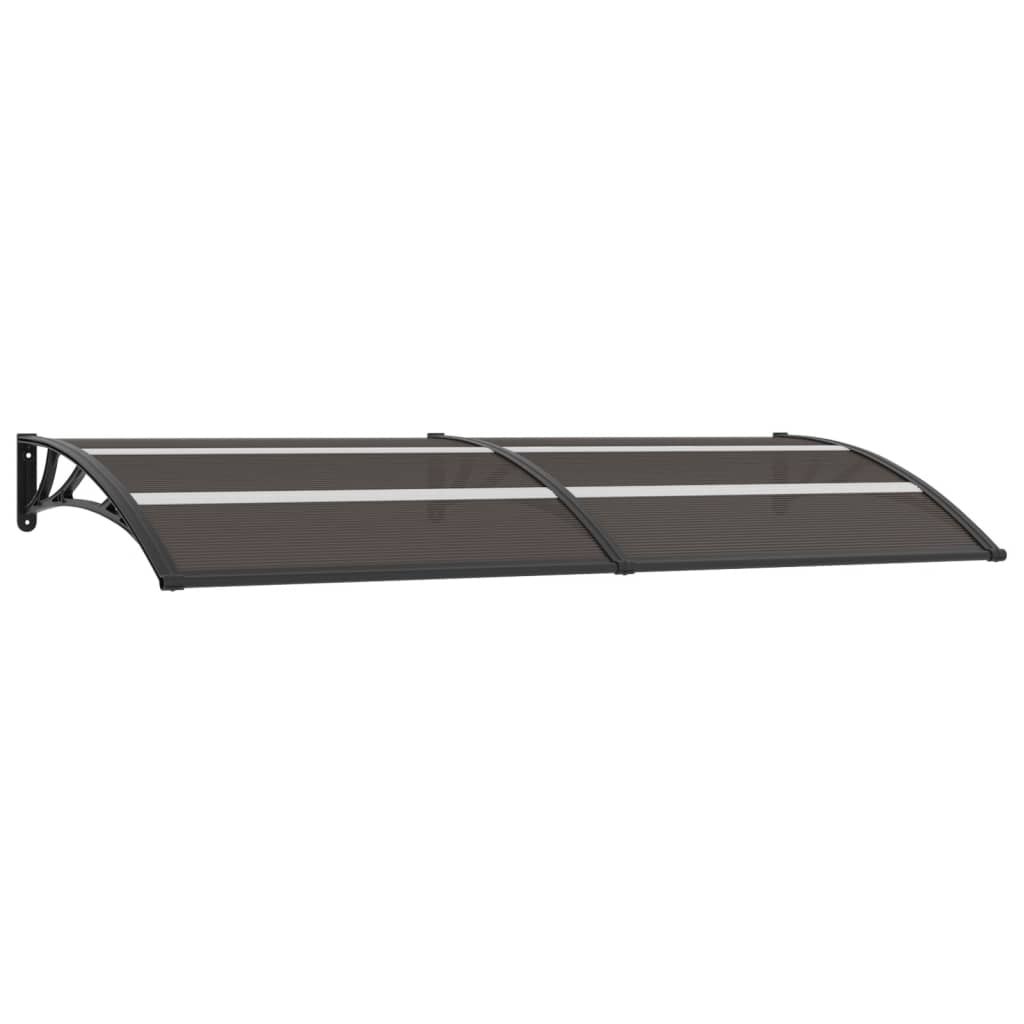 vidaXL Door Canopy Black 94.5"x29.5" PC