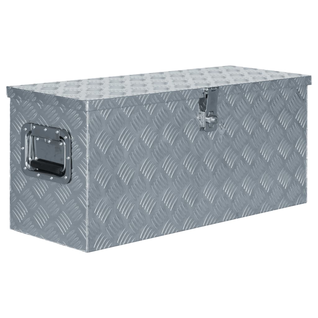 vidaXL Aluminum Box 31.5"x11.8"x13.8" Silver