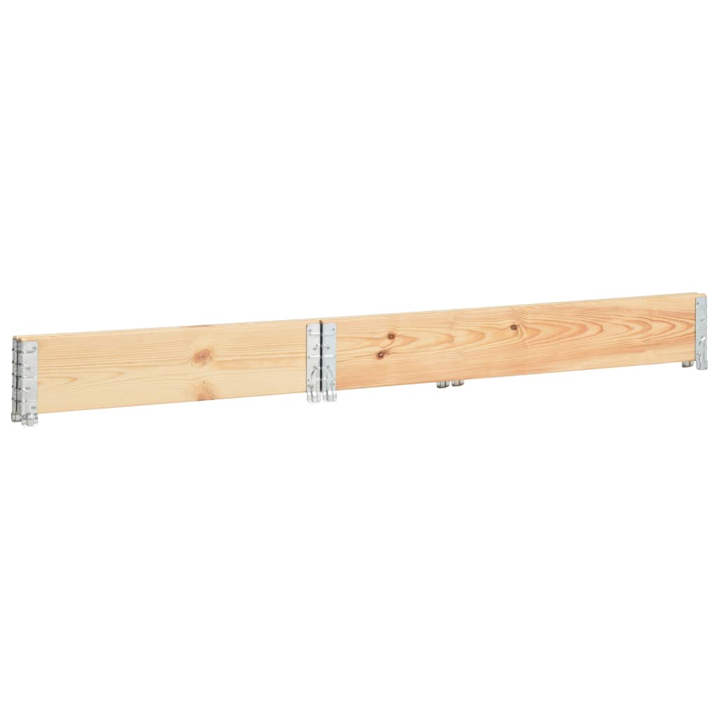 vidaXL Pallet Collar 39.4"x59.1" Solid Pine Wood