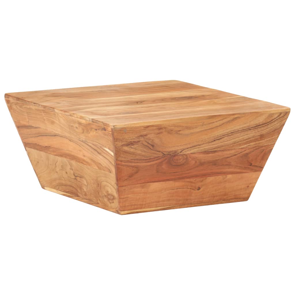 vidaXL Coffee Table V-shape 26"x26"x11.8" Solid Acacia Wood