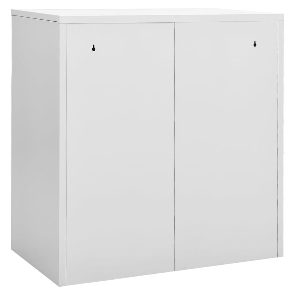 vidaXL Locker Cabinet Light Gray 35.4"x17.7"x36.4" Steel