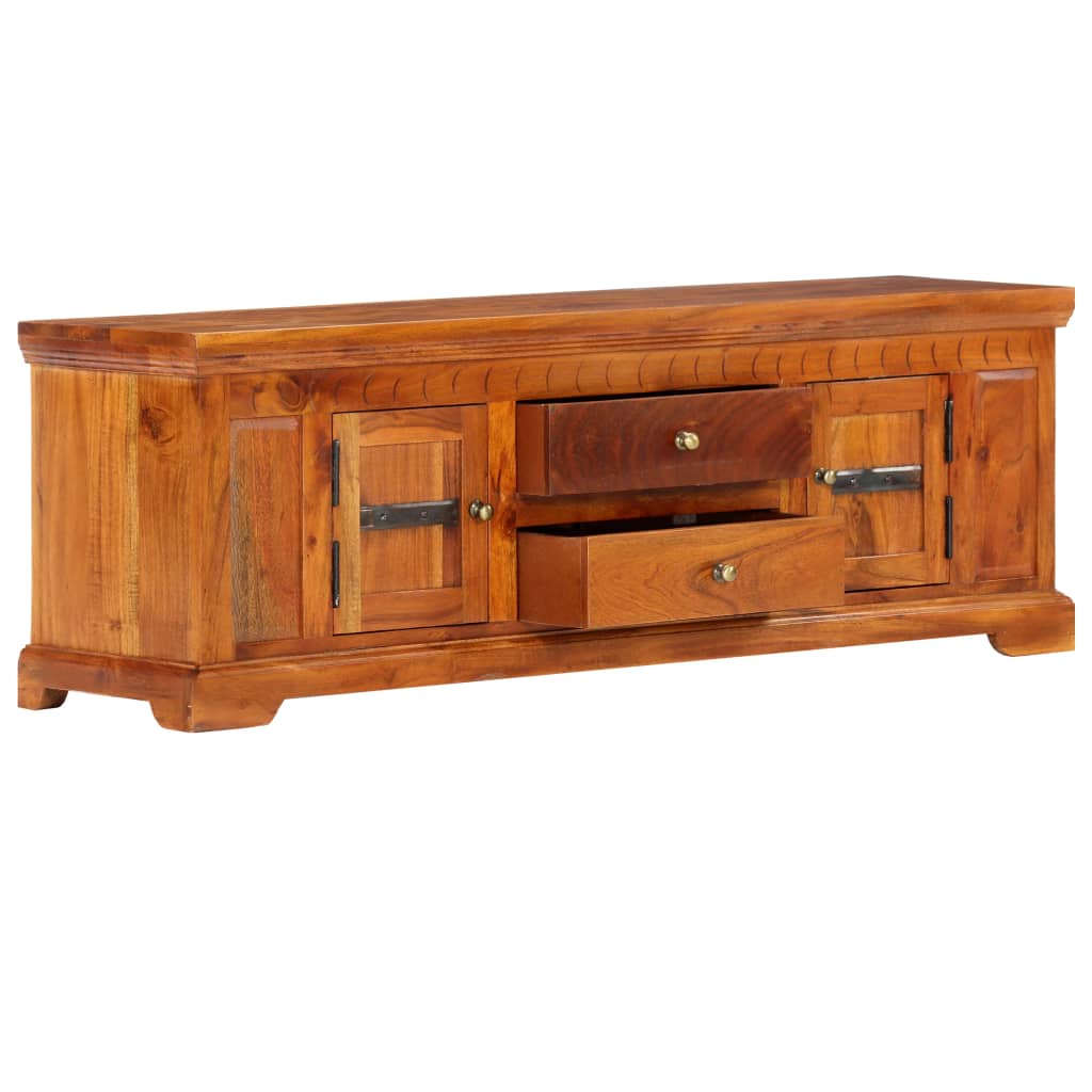 vidaXL TV Stand 46.9"x11.8"x15.7" Solid Wood Acacia