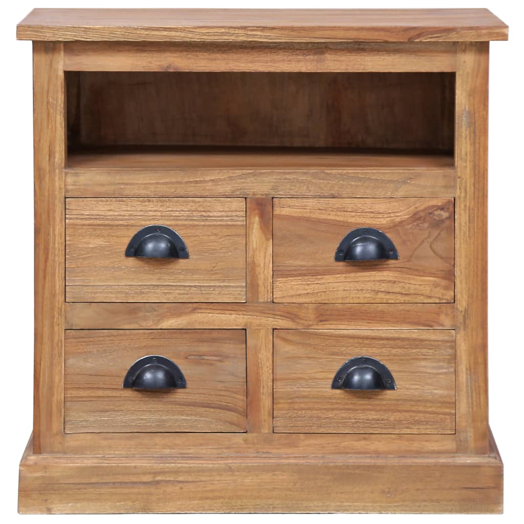 vidaXL Side Cabinet 23.6"x11.8"x23.6" Solid Teak