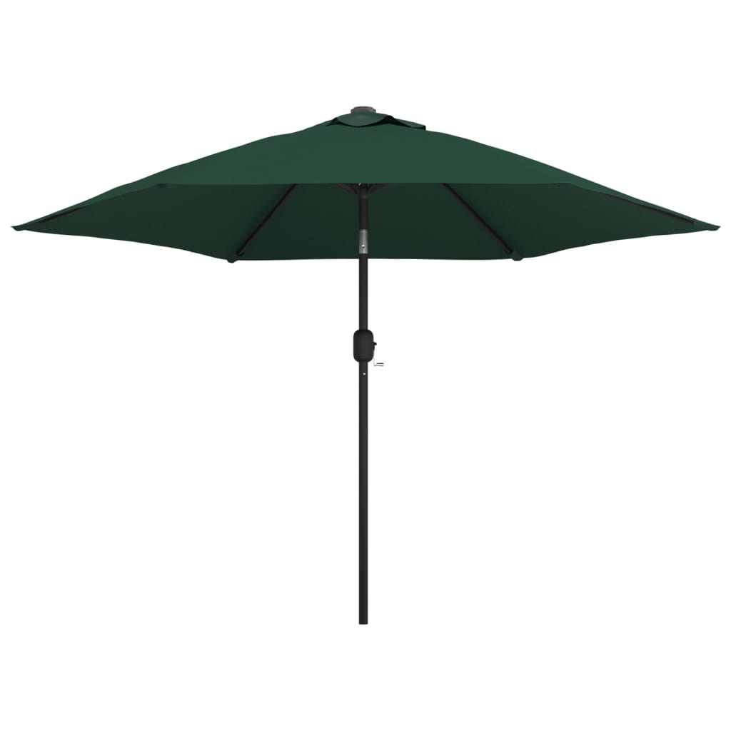 vidaXL Garden Parasol Green 9.8' Steel Pole