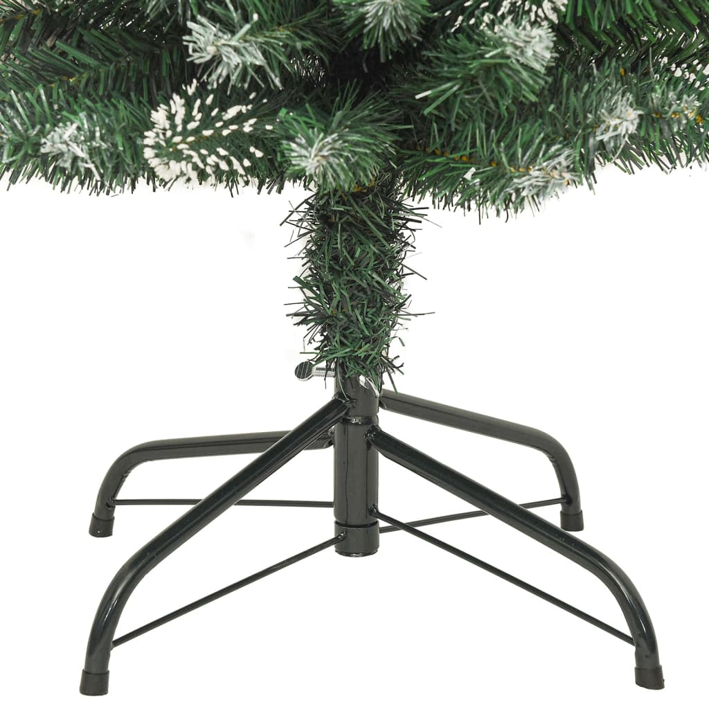 vidaXL Artificial Slim Christmas Tree with Stand 6 ft PVC