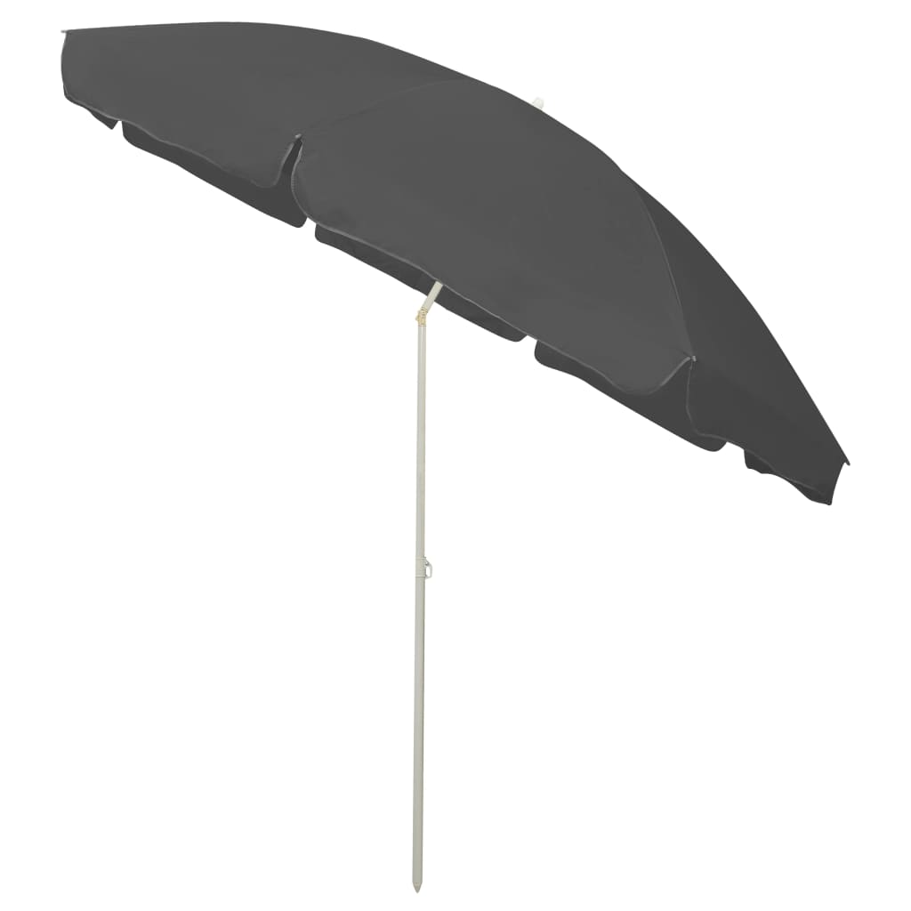 vidaXL Beach Parasol Anthracite 118.1"