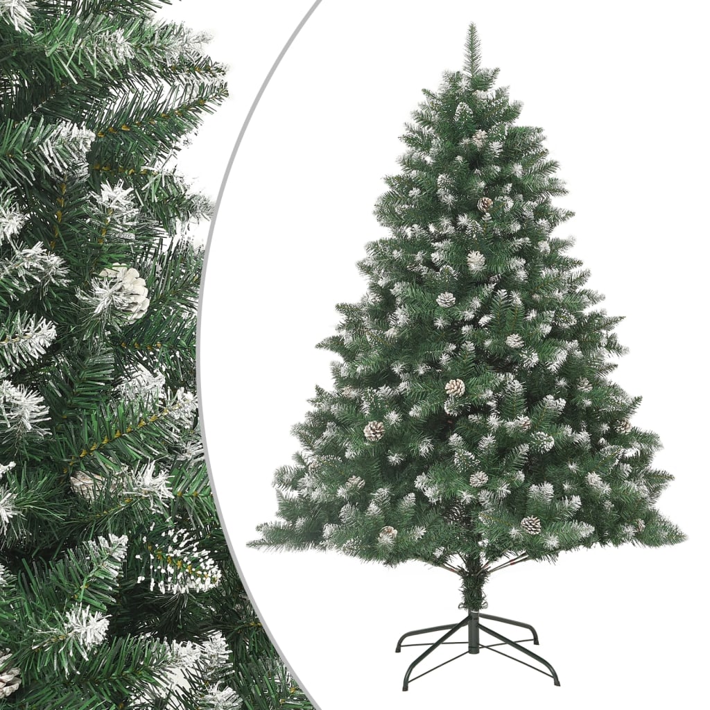 vidaXL Artificial Christmas Tree with Stand 70.9" PVC