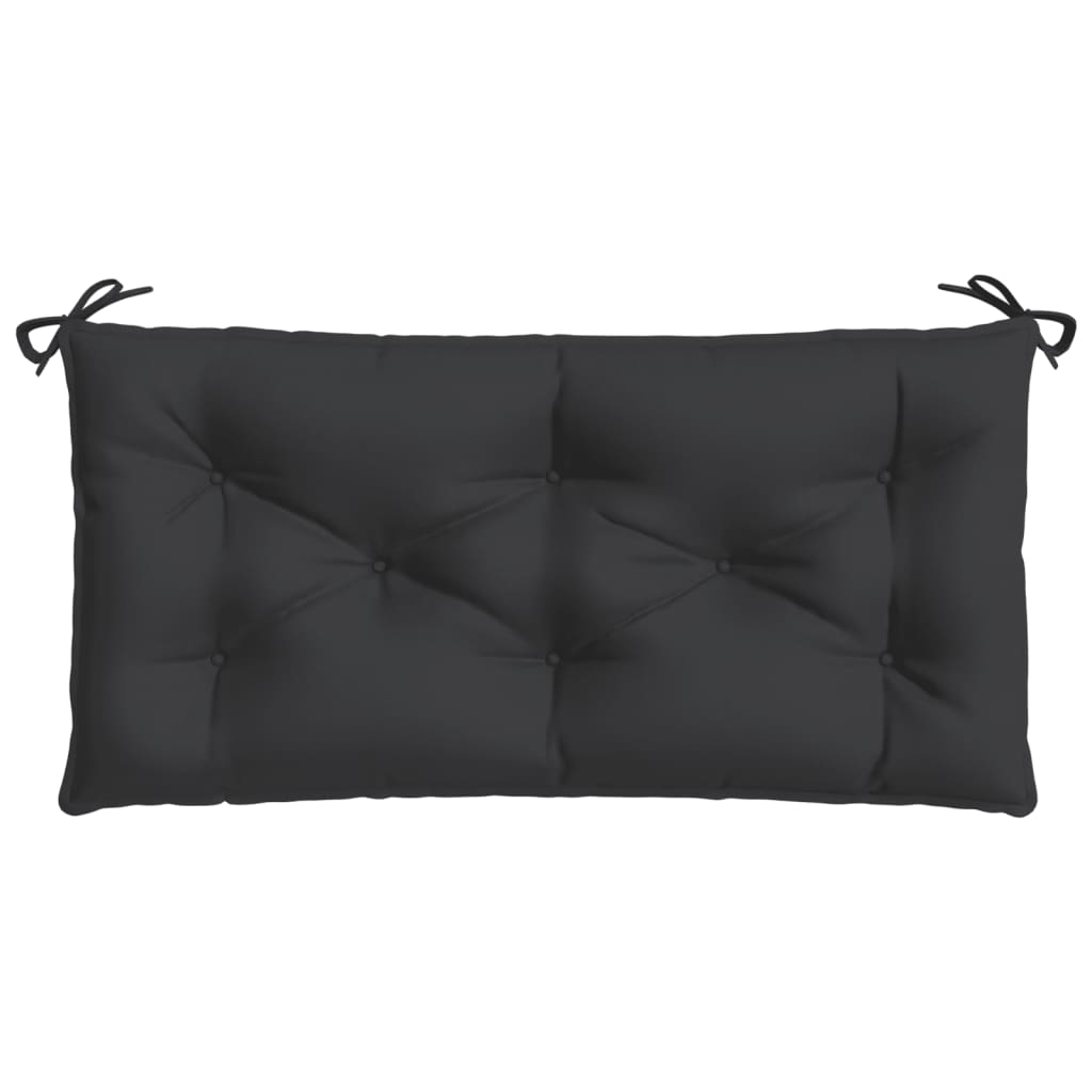 vidaXL Garden Bench Cushion Black 43.3"x19.7"x2.8" Oxford Fabric