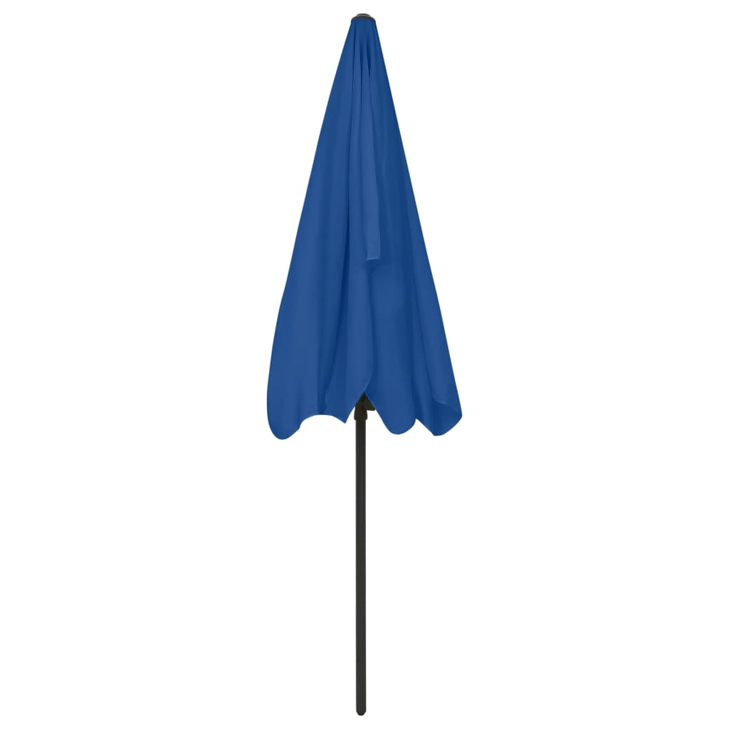 vidaXL Beach Umbrella Azure Blue 78.7"x49.2"