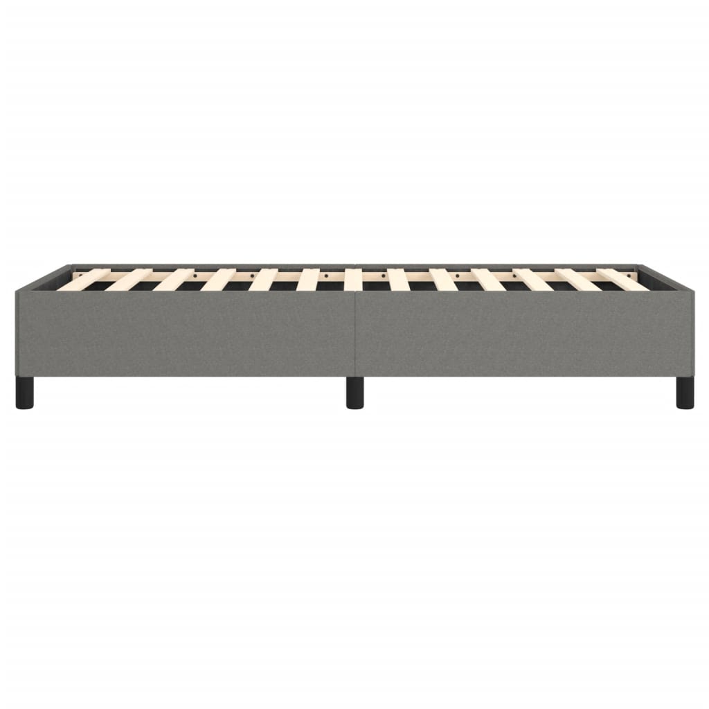 vidaXL Bed Frame Dark Gray 39.4"x74.8" Twin Fabric