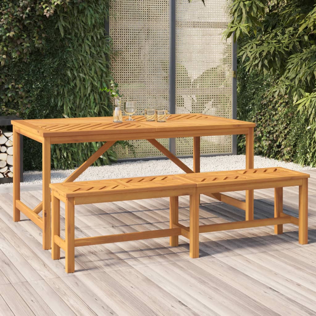 vidaXL Patio Bench 59.1" Solid Wood Acacia