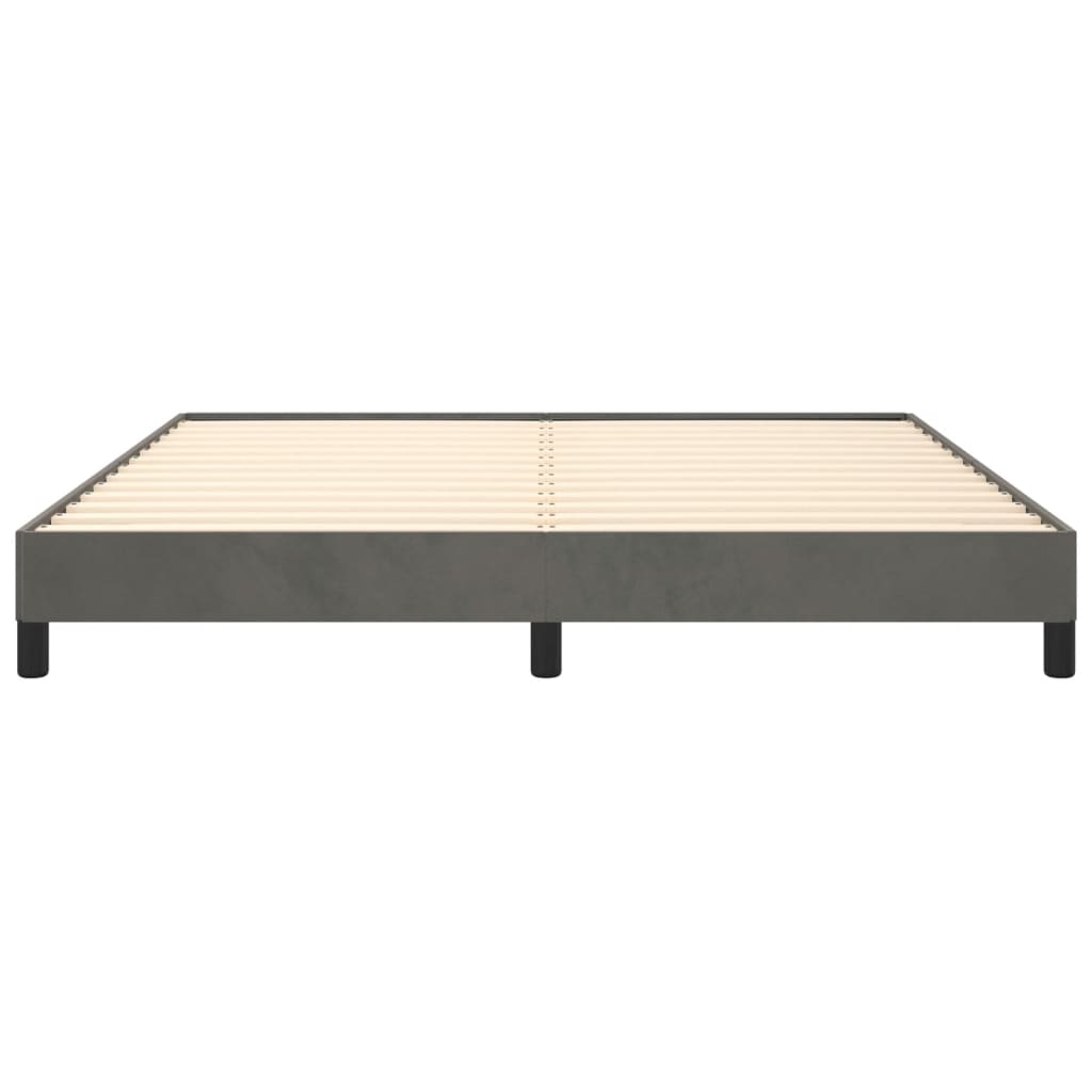 vidaXL Bed Frame Dark Gray 76"x79.9" King Velvet