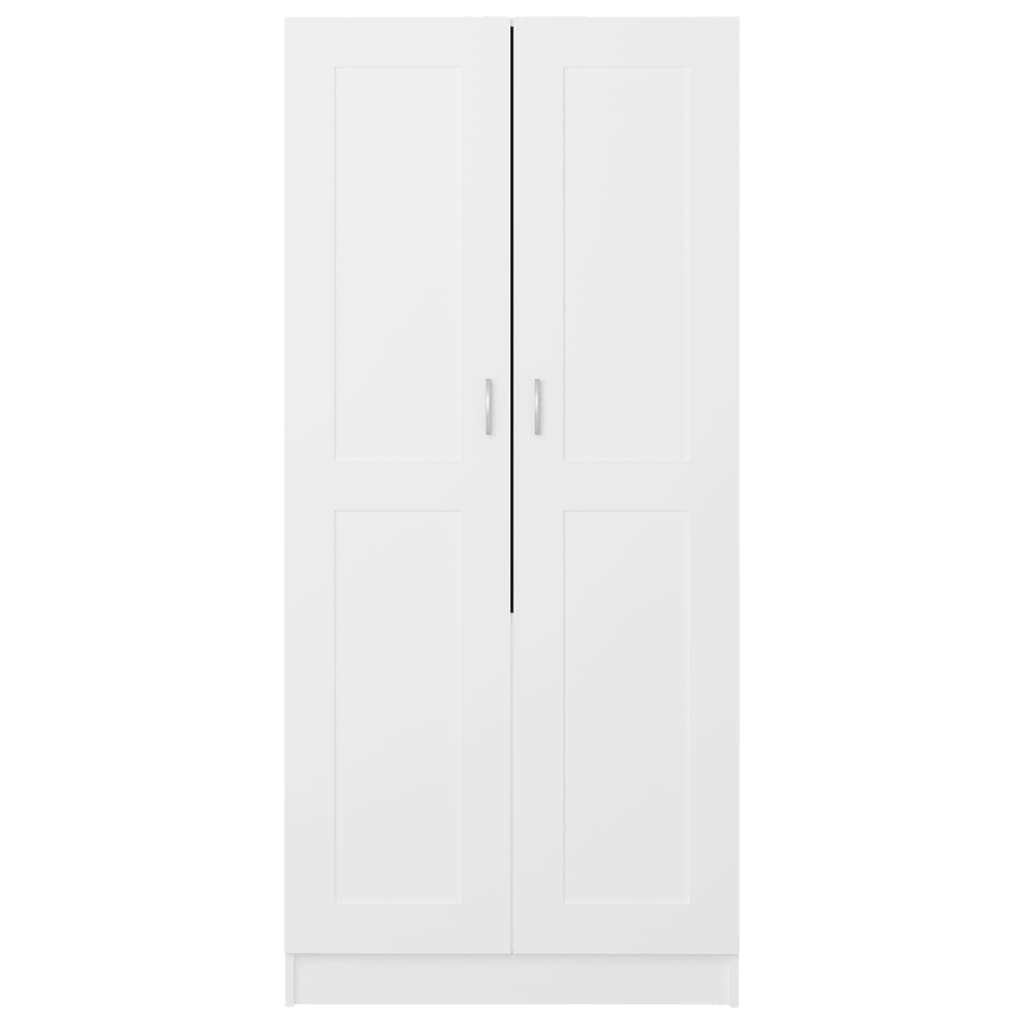 vidaXL Wardrobe White 32.5"x20.3"x70.9" Engineered Wood