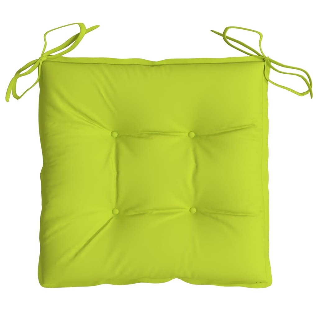 vidaXL Chair Cushions 6 pcs Bright Green 19.7"x19.7"x2.8" Oxford Fabric