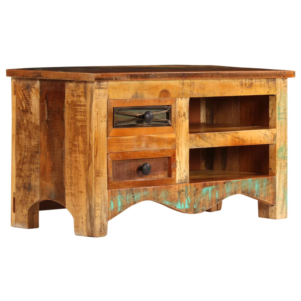 vidaXL TV Stand 31.5"x11.8"x15.7" Solid Wood Reclaimed