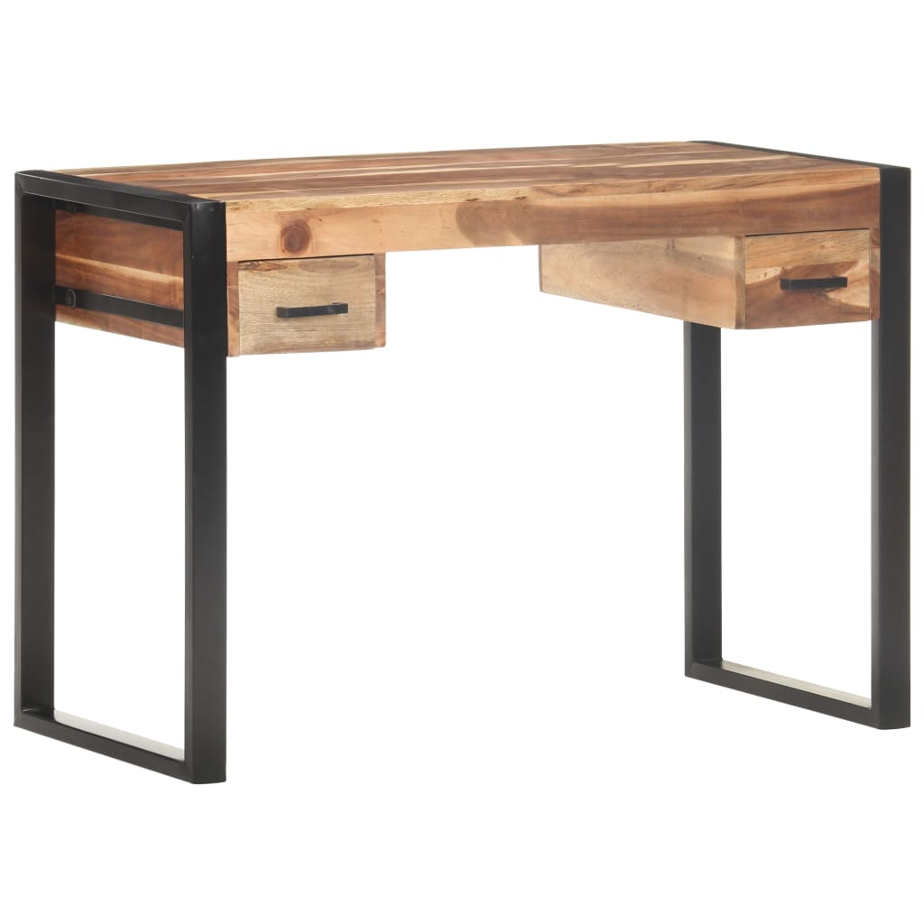 vidaXL Desk 43.3"x19.7"x29.9" Solid Wood