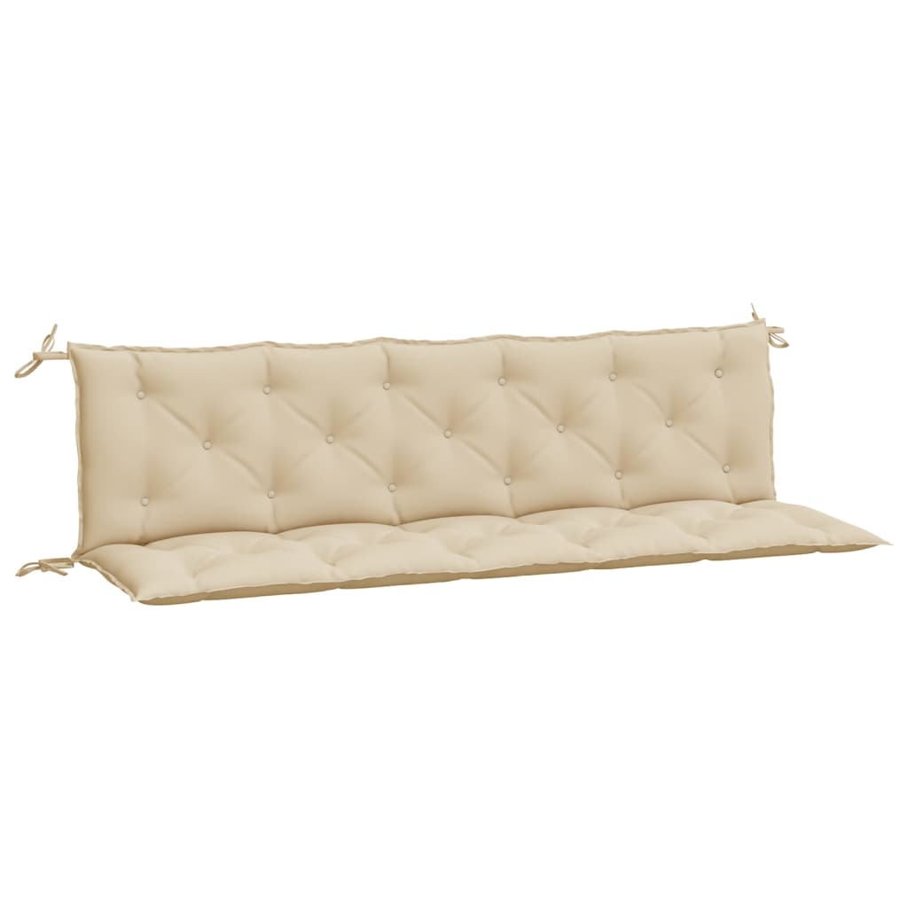 vidaXL Garden Bench Cushions 2 pcs Beige 70.9"x19.7"x2.8" Oxford Fabric