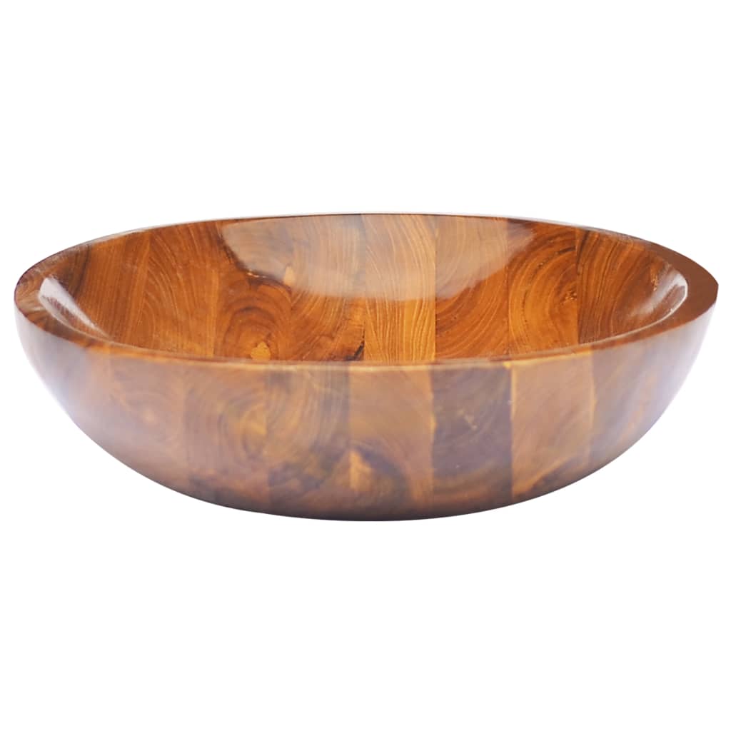 vidaXL Basin Solid Wood Teak 23.6"x15.7"x3.9"